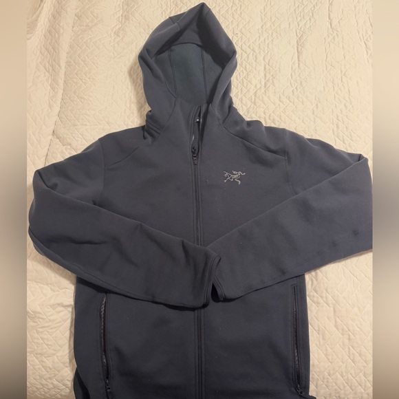 Arc'teryx Men's Dark Gray Blue Performance Hoodie Jacket M - Picture 10 of 11